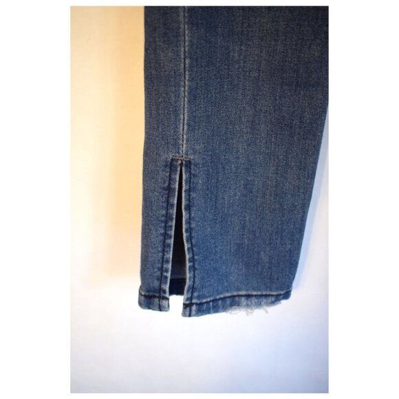 Free People Distressed Jeans with Split Hem Ankles - Picture 5 of 8